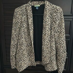 Cheetah blazer
